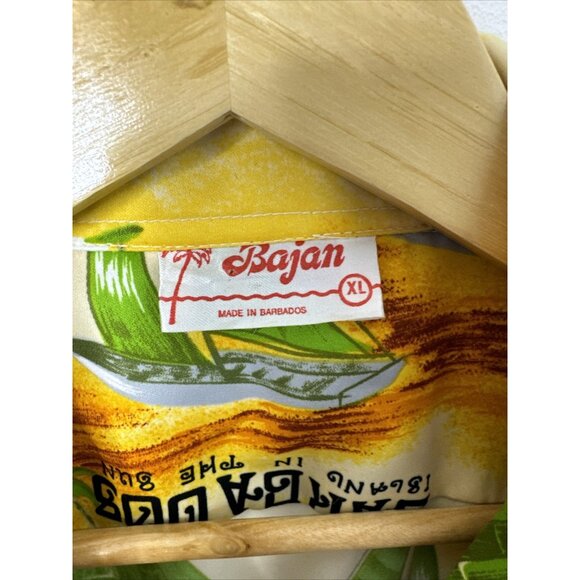 Vintage Barbados Bajan Men XL Hawaiian Golf Shirt Short Sleeve  horse - Picture 4 of 7